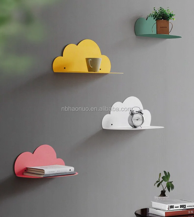 Home Decoration Modern Cloud Shape Wall Hanging Shelf