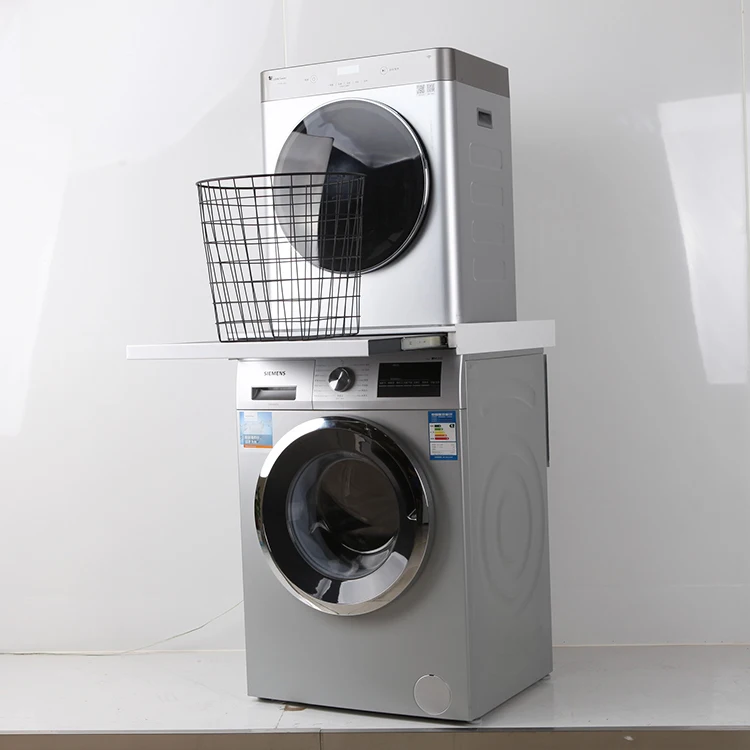 Europe Design Stacking Kit For Washing Machine Dryer With Pull Out Organiser Shelf