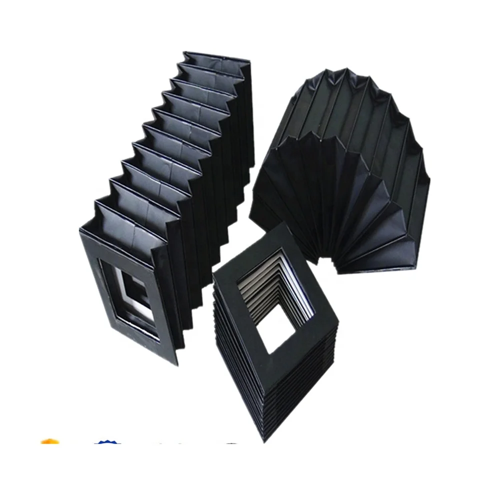 Factory Custom Flexible Machine Shield Protective Round Bellow Cover Hydraulic Piston Bellows