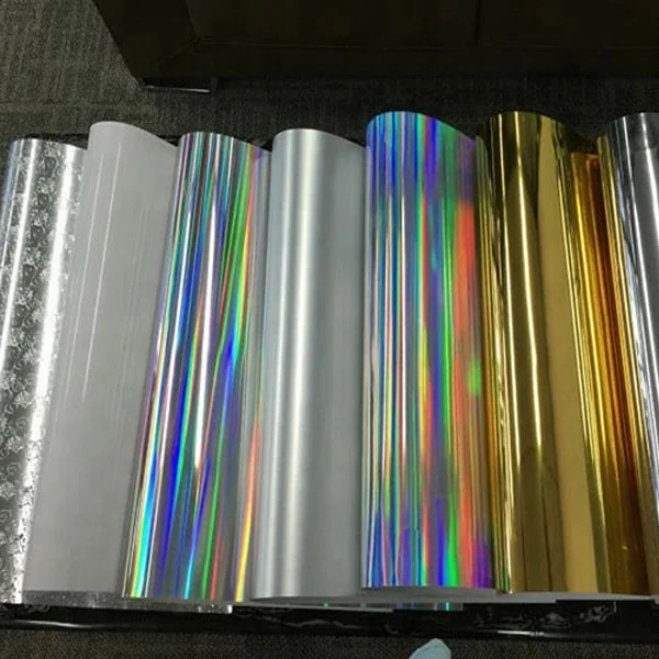 
Color holographic paper metallic paper cardboard in rolls 