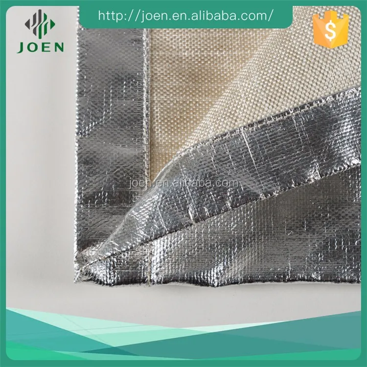 AL7-3732 0.43mm aluminium foil laminated fiberglass scrim mesh fabric