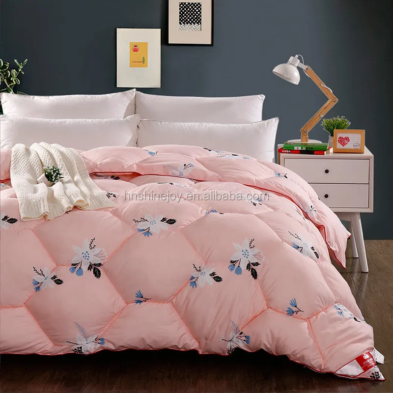 
Elegent Super Soft King Size Custom orange bedding cotton printed comforter 