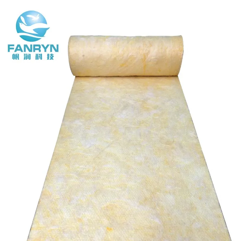 10Kg/M3 100Mm Glass Wool Heat Insulation Materials Sound Isolation Glass Wool For Air Condition Duct