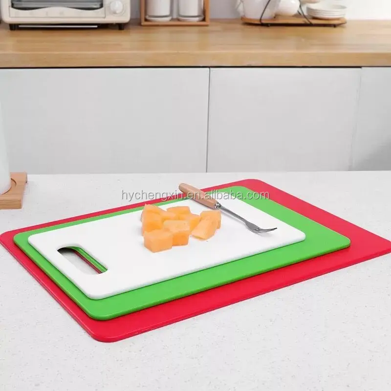 hot sale BPA free classic fruit vegetable Plastic kitchen butcher block poly cutting board