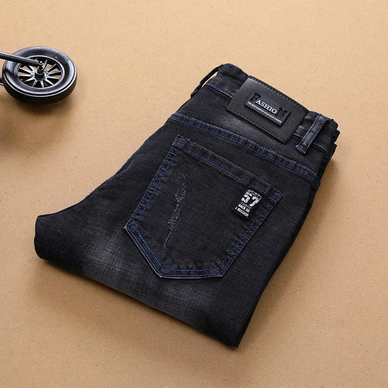 S428 New Promotion Low Price Customized Branded Jean For Man Supplier In China