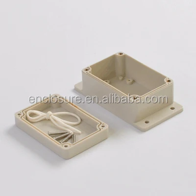 IP65 Plastic waterproof electrical enclosures junction box with flanges 100x68x50mm