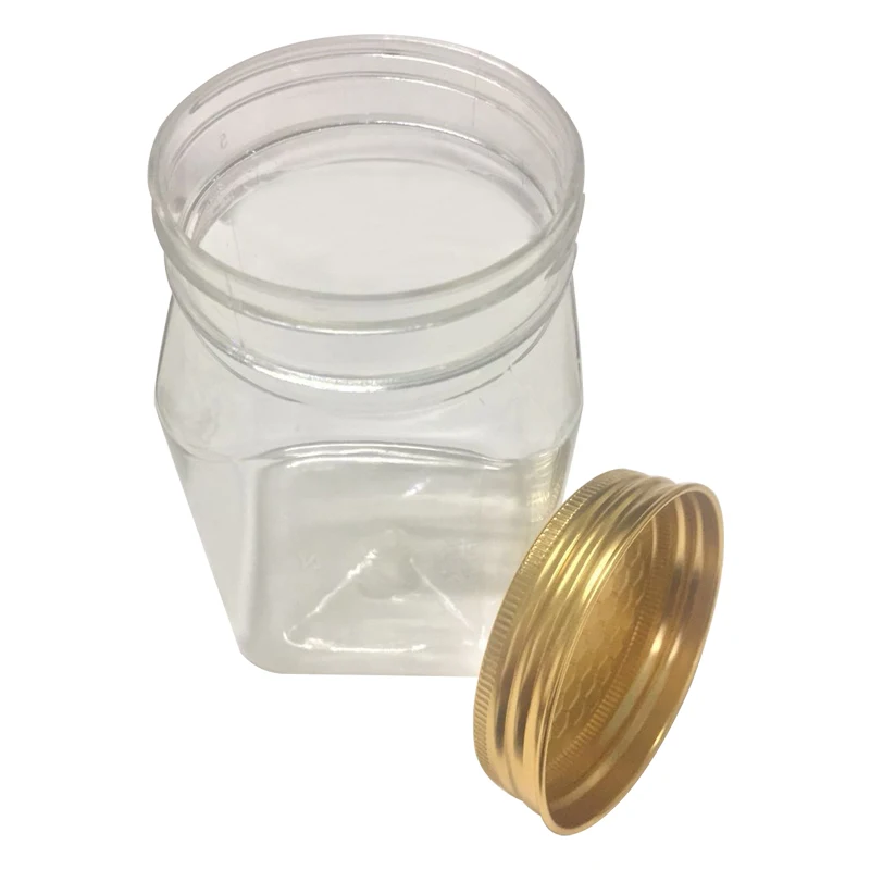 Custom 64.5 Mm 410 Gold Metal Aluminum Honey Plastic Bottle Glass Jar Ear Cap