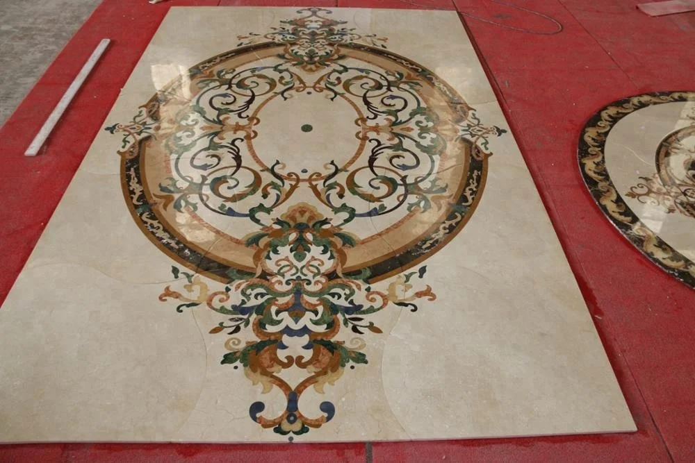 
Customize marble water jet medallion 