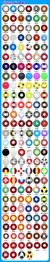 Wholesale cosplay eyewear big size halloween magic crazy contact lenses