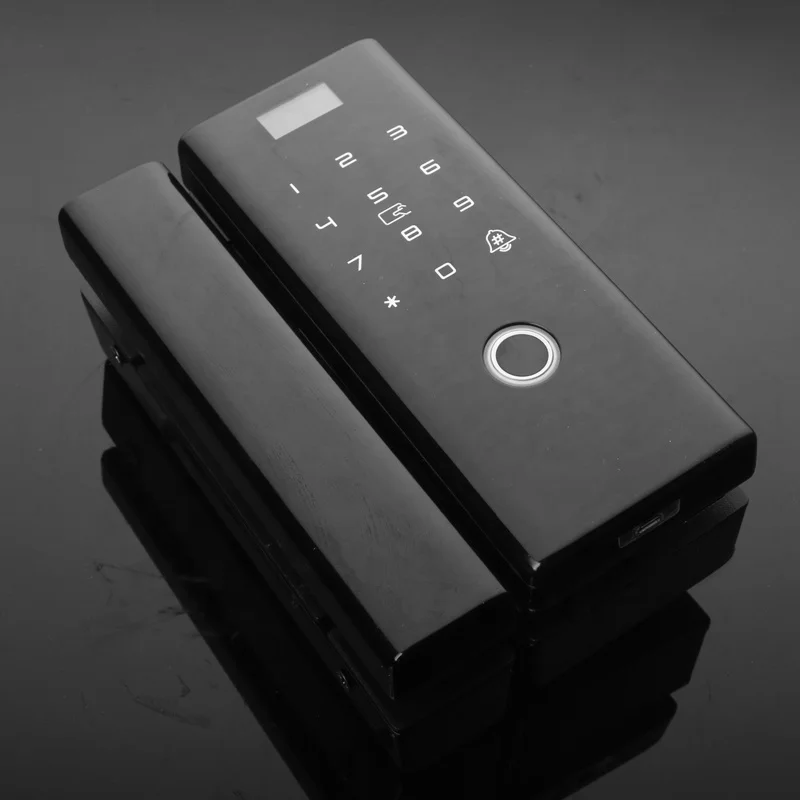 
No drilling Wireless WiFi Tuya App safety finger print door locks for sliding glass doors 