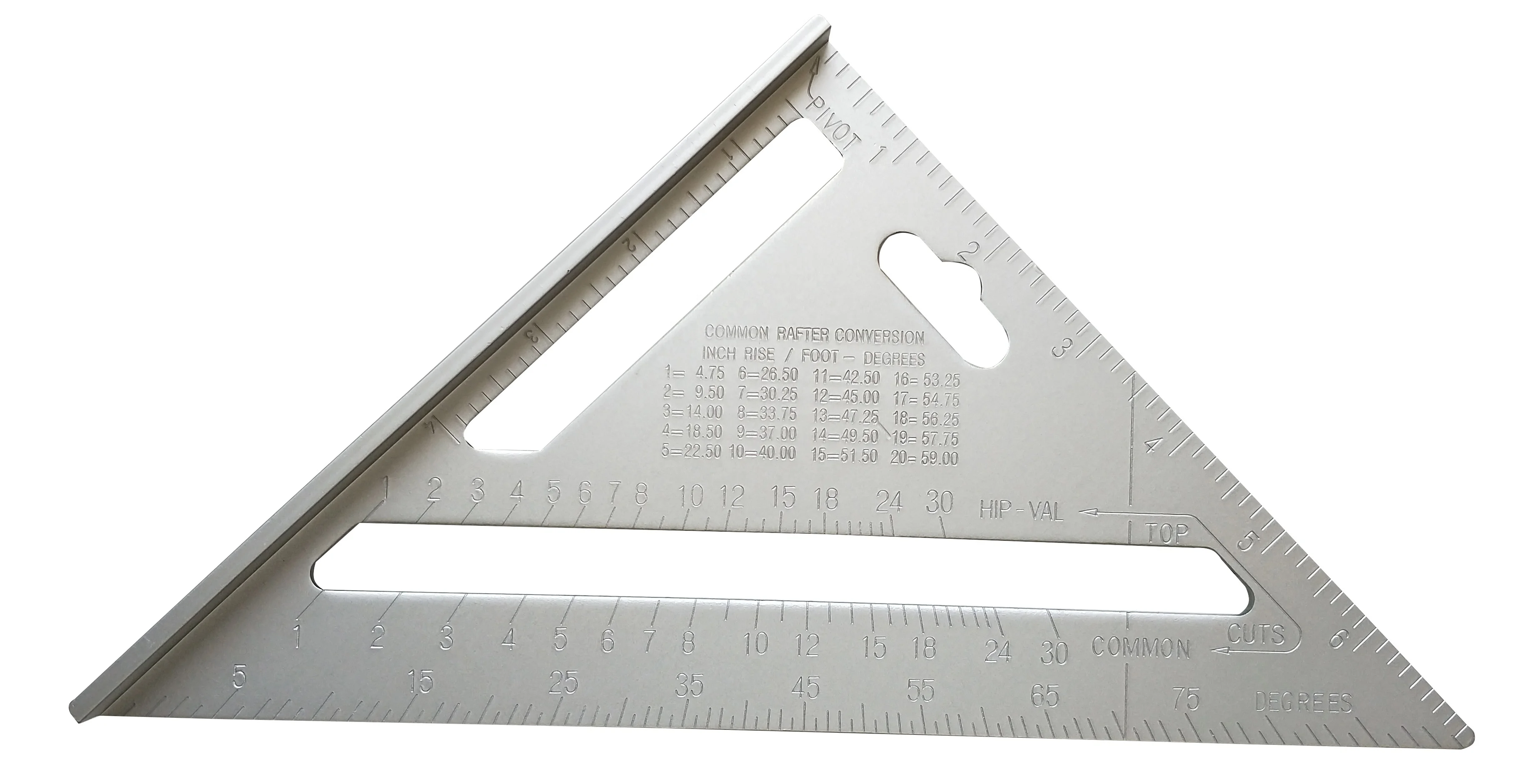 7' Aluminium Rafter Square Ruler for Carpenter