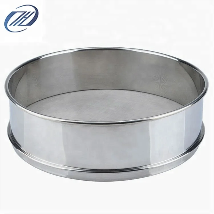 40 Mesh Flour Sifter Round Flour Sieve Strainer Premium Rustproof Stainless Steel Fine Mesh Test Sieve