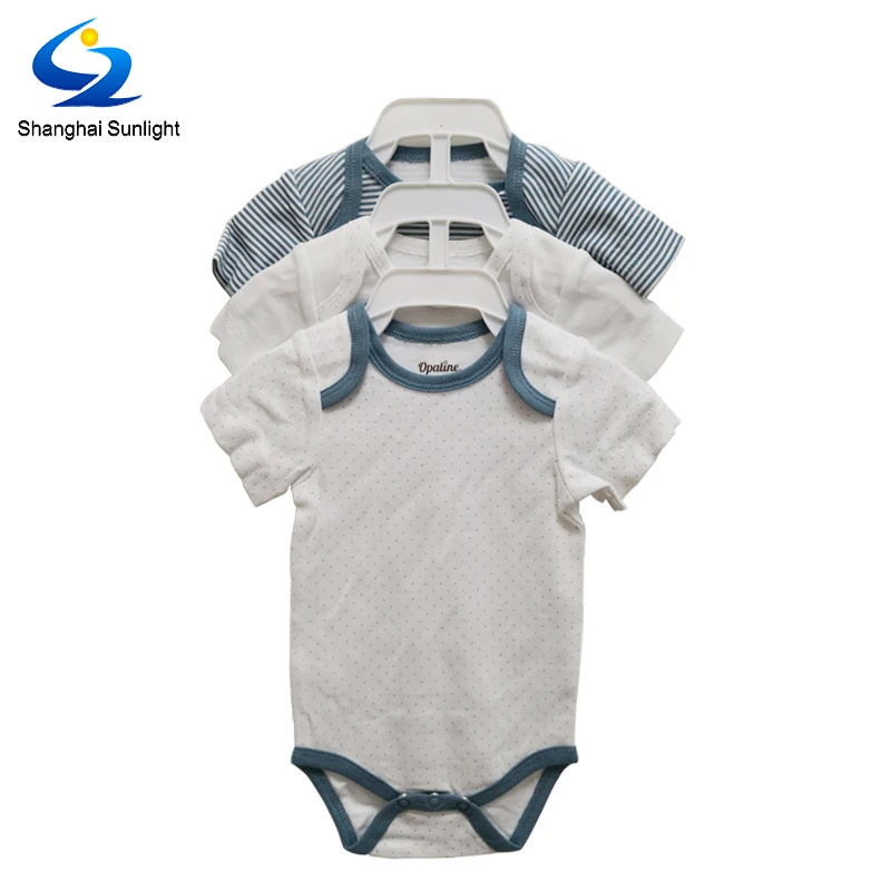 
Wholesales 100% combed cotton rib Short Sleeve baby bodysuit with all over print soft hand feel 