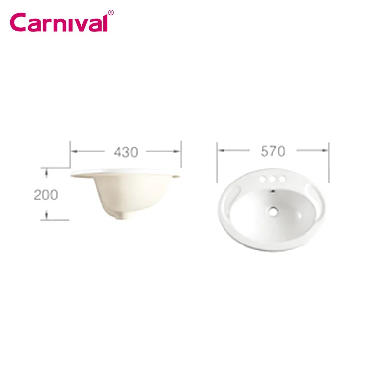 Alibaba made in china factory products wholesale price bathroom above counter wash basin