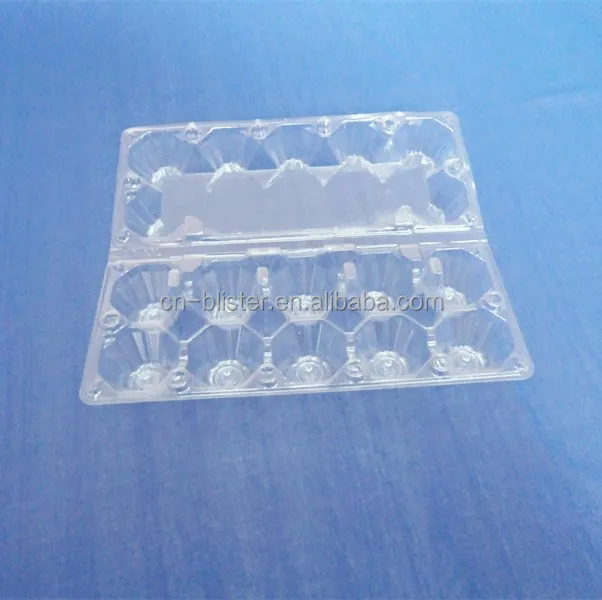 
PVC egg tray 15 cells clamshell box plastic packing for eggs 