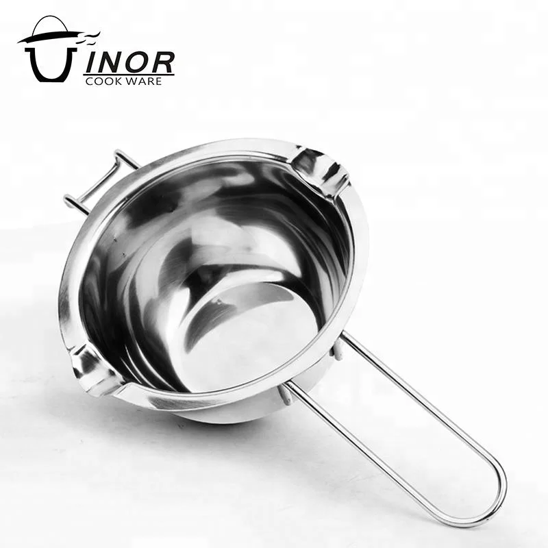 Wholesale double boiler 18/8 stainless steel chocolate cheese mini melting cup fondue pot for dessert