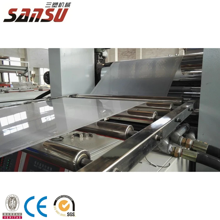 plastic PE sheet extrusion production machine line