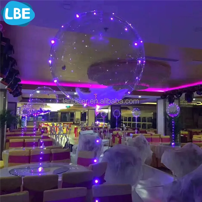 party decoration 3 meter length string floating wedding lighted balloons