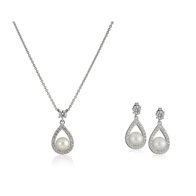 manufacture hot sale beautiful bridal custom jewelry set