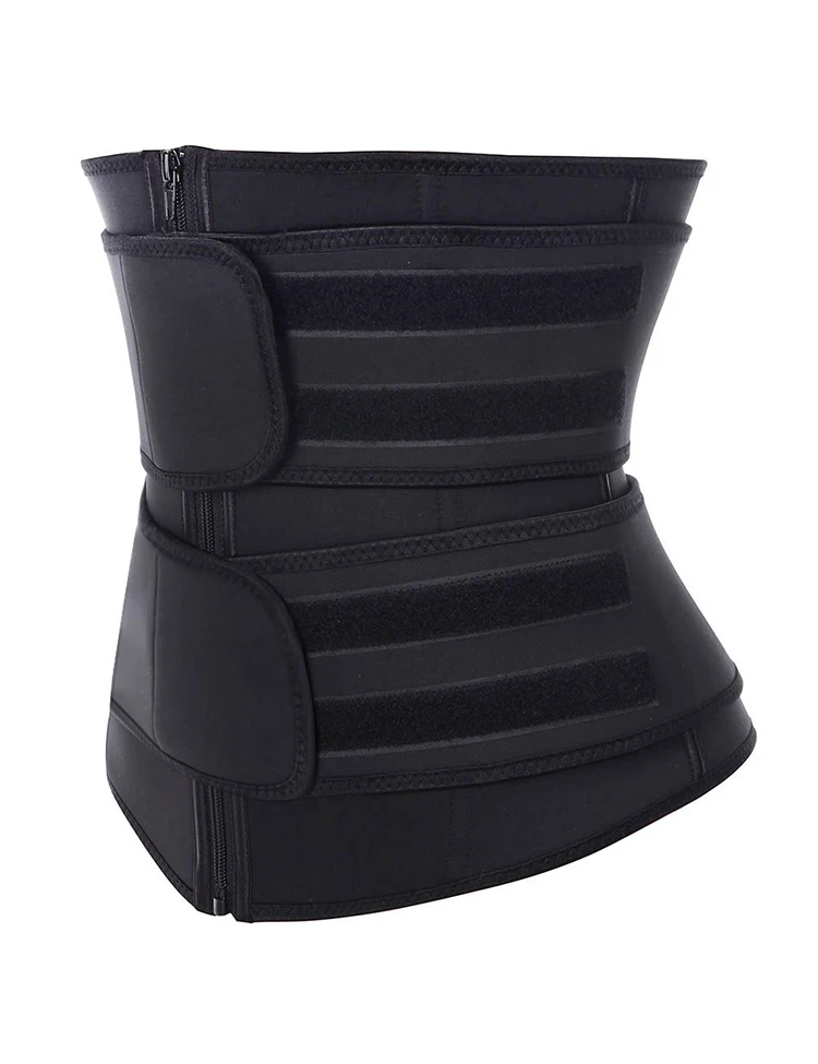 
Custom Logo Private Label Double Compression Belly Control Belt Women Slimming Workout Latex Waist Trainer 