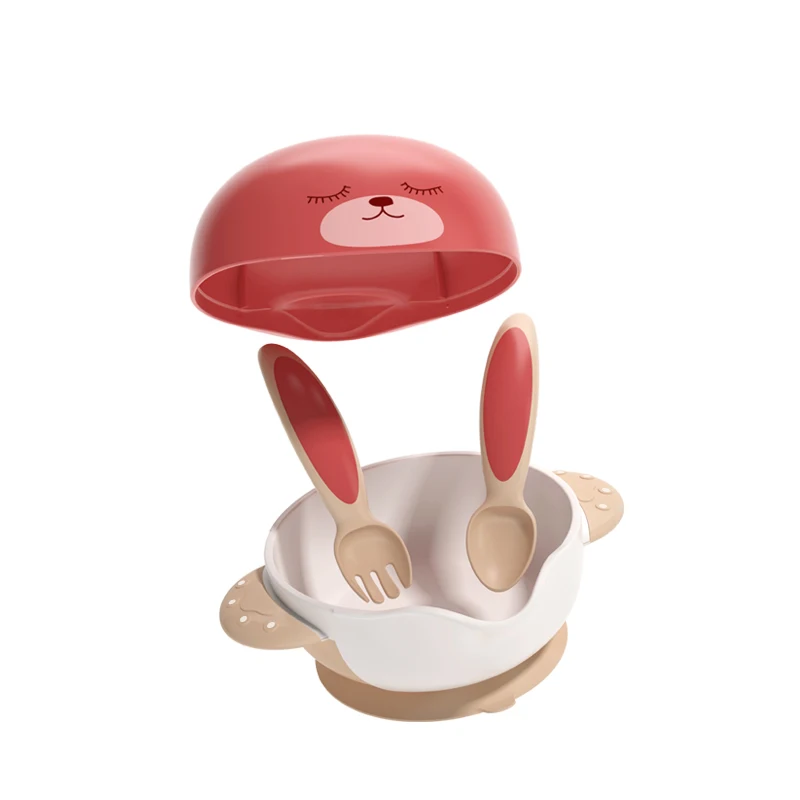 
Baby Supplies PP Printed Non Spill Set Kids Food Bowl With Suction 