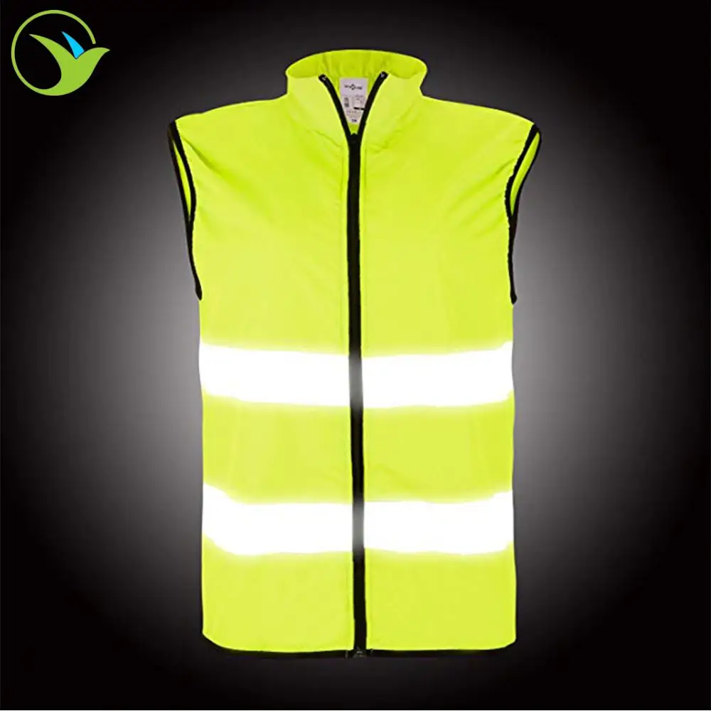 
Logo Custom Motorcycle Safety Clothing Volunteer Security High Visibility Waistcoat Running Reflective Vest 