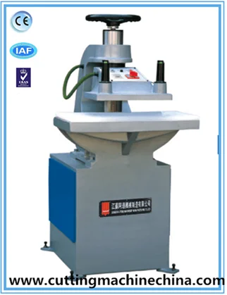 China Supplier Swing Arm Die Cutting Press Foam Leather Clicking Machine