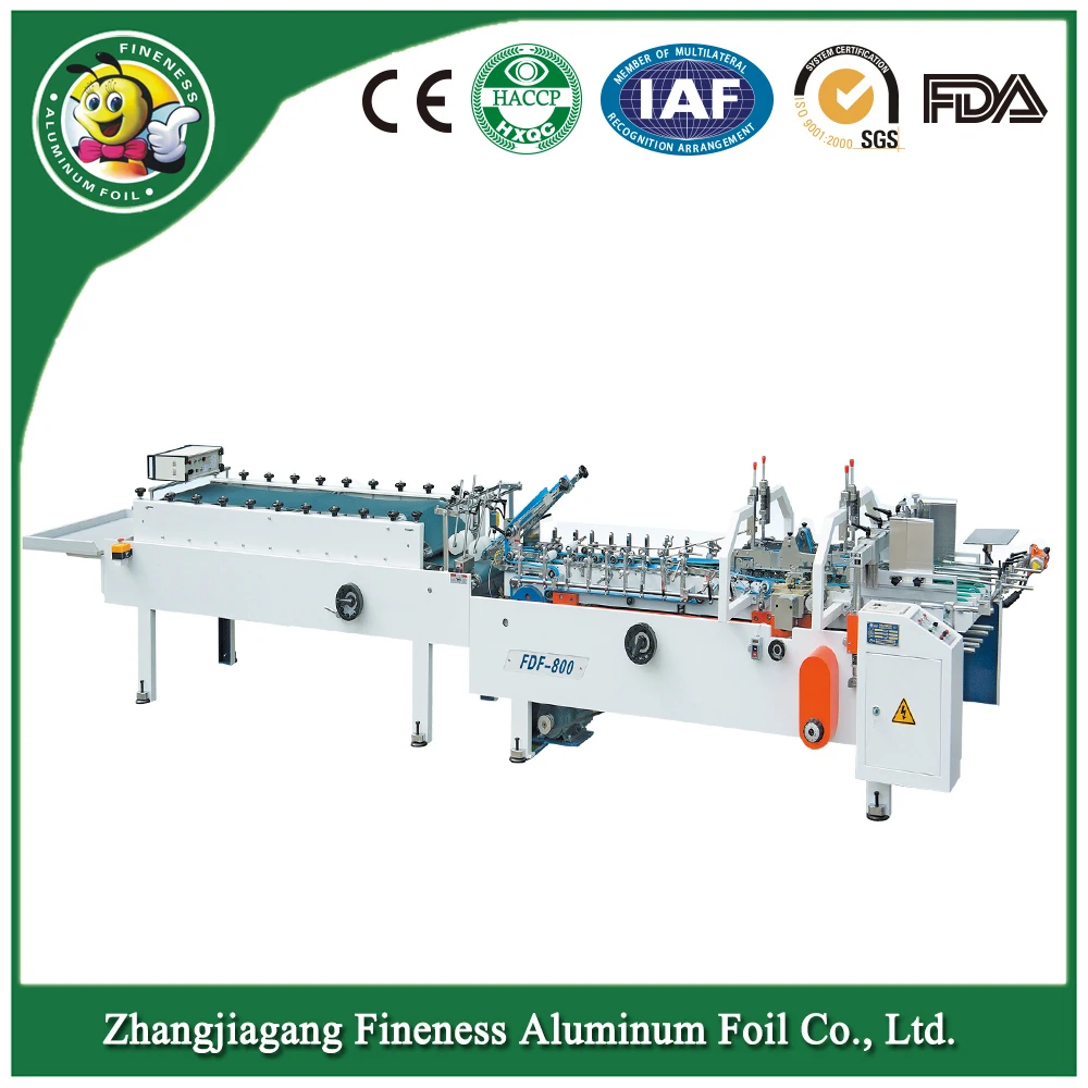 New Automatic Aluminum Foil Folder Gluer Machine FDF-800