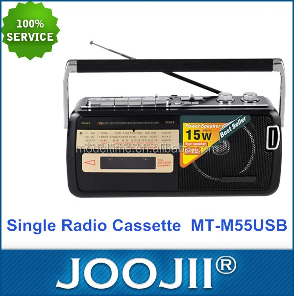 
Portable Mini Radio Cassette Recorder with USB SD Slot 