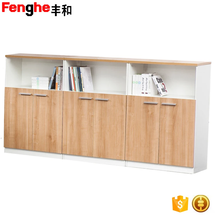 
New Design Modern Office Cabinet glass mobile display bookcase cabinet 