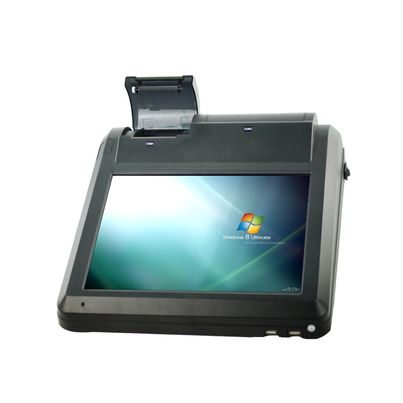 12 inch tablet pos system restaurant counter pos// built-in printer pos system pos terminal cash register point of sales