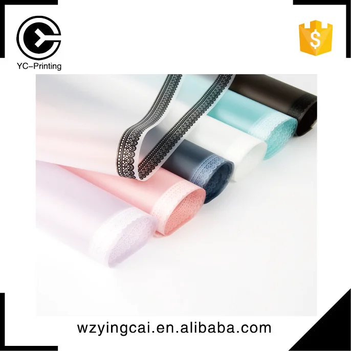 
Luxury colorful flower cellophane cellophane wrapping glass paper 