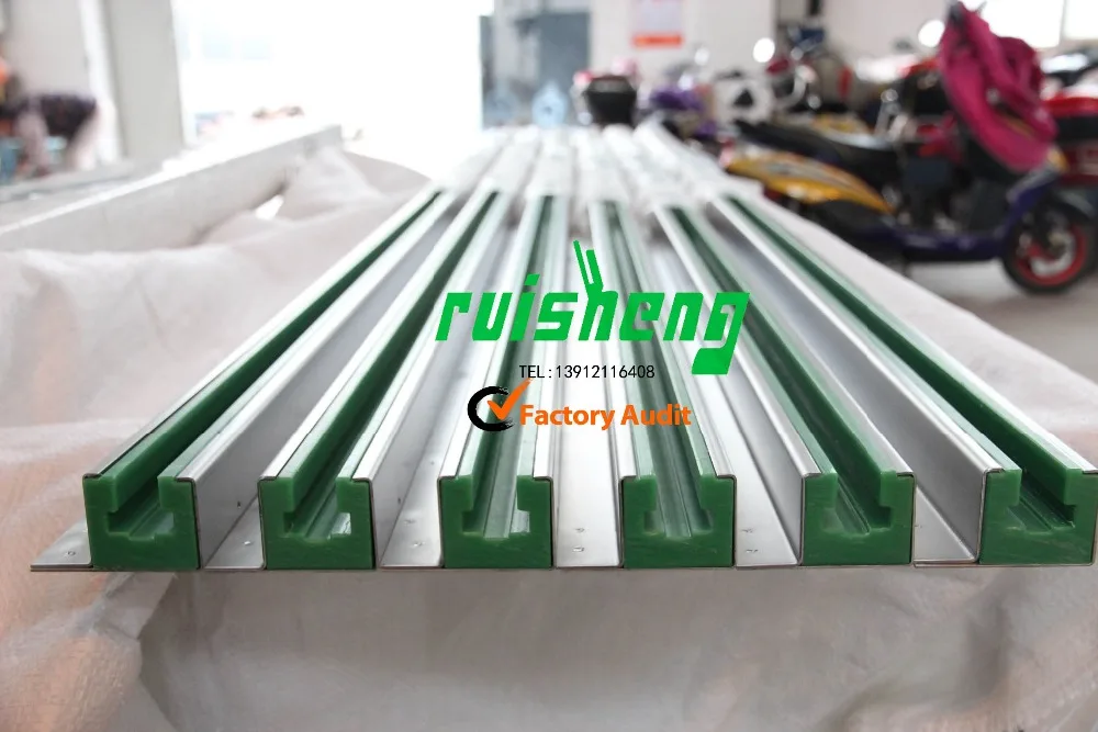 uhmwpe sliding conveyor guide rails/chain guide/uhmwpe plastic roller chain supplier