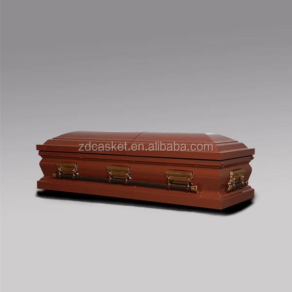 18ga metal casket brown casket urn square casket camouflage fabric