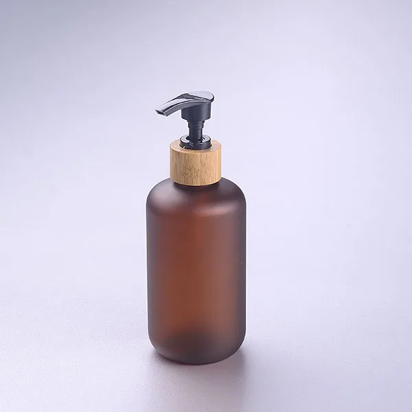 empty pet plastic bottle with lotion pump for shampoo 400ml wholesale