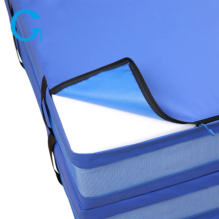 Hot sale gymnastics exercise folding fitness large workout panel mat