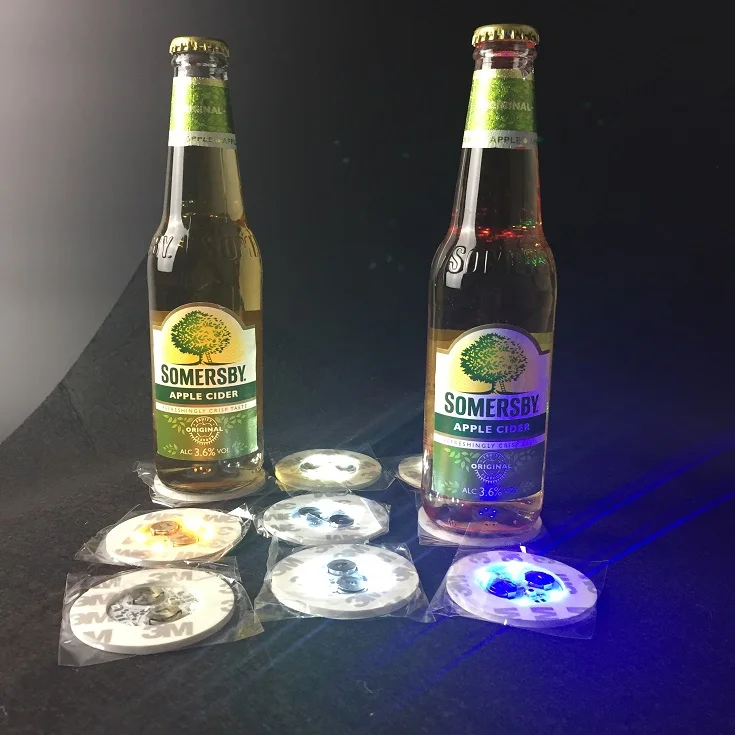 Popular LED Bottle Light with 3M Sticker White Light LED Bottle Sticker for Bar Clubs