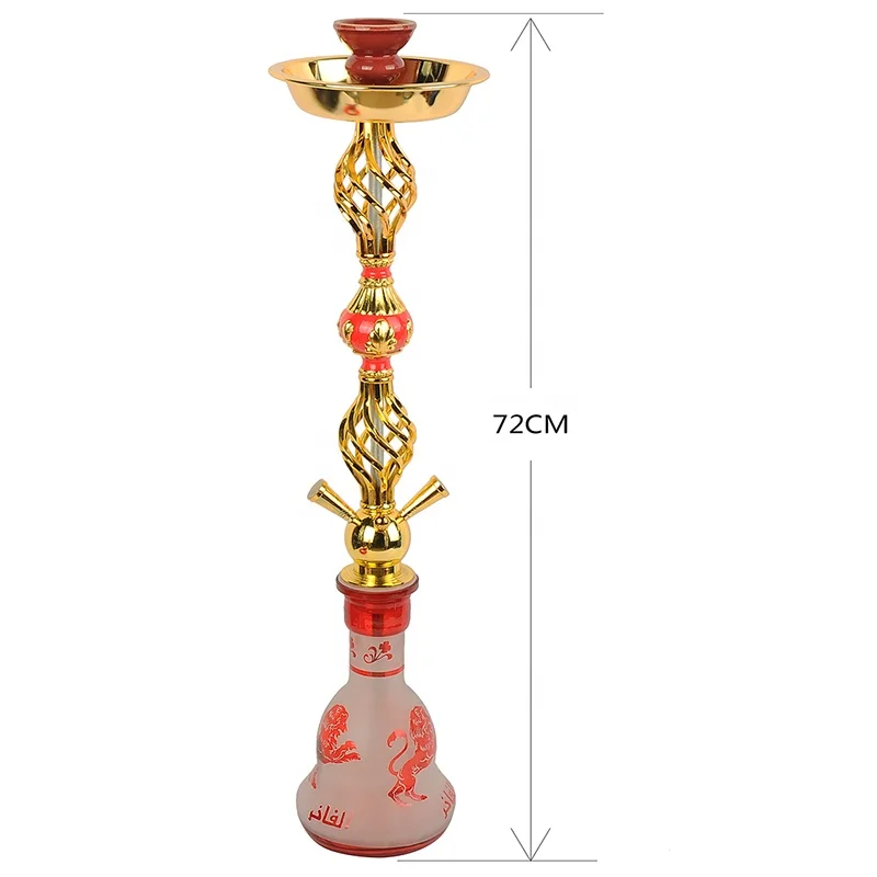 Multi hose shisha good design cheap price metal glass hookah