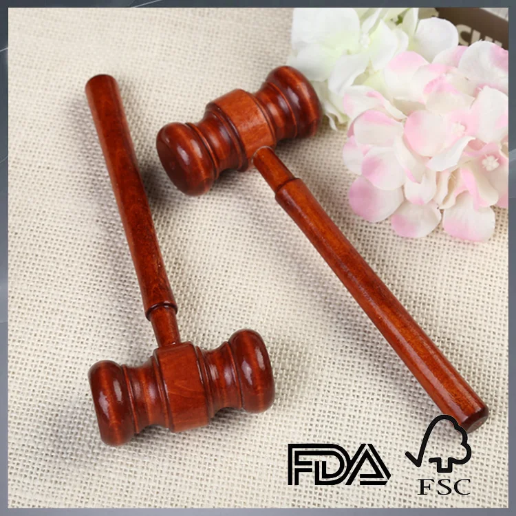 custom natural wood hammer wooden law mallet wood gavel
