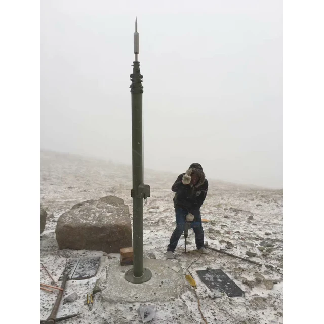 
Xuedian portable manual hand lifting winch pole telescopic mast 