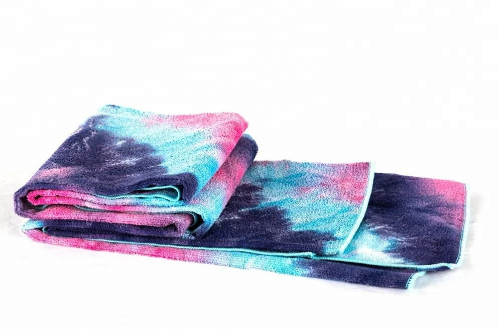 Оптовая продажа, экологически чистый коврик для йоги, моющееся противоскользящее замшевое полотенце из микрофибры для йоги, коврик для тренажерного зала