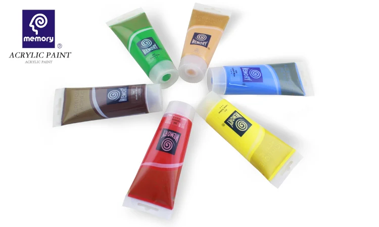 Memory Paint 100ml 120ml 200ml Pearlescent Acrylic Paint Artist Acrylic Color Paint Tube Packing