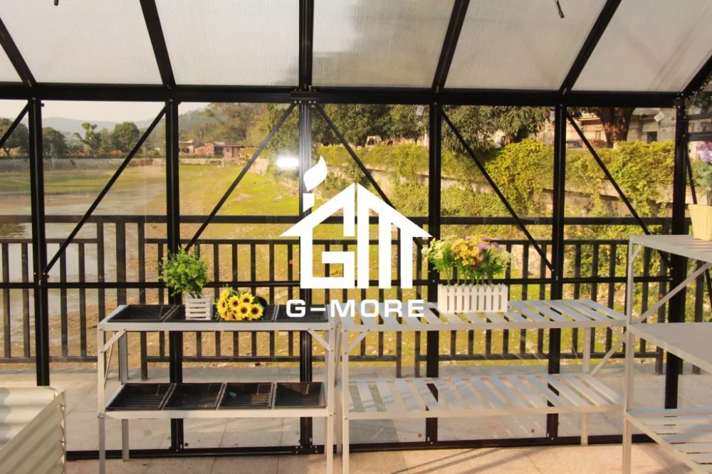 G-MORE High Grade Elegant Classic English Style Orangery Glass Greenhouse
