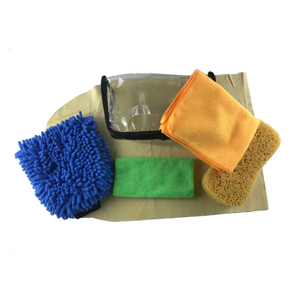 Household portable car washing and cleaning tool kit