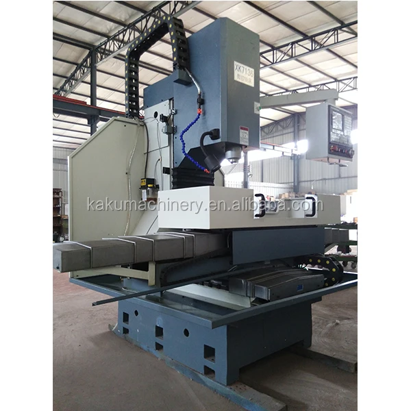 XK7136 Half Cover Siemens Control Vertical CNC Milling Machine