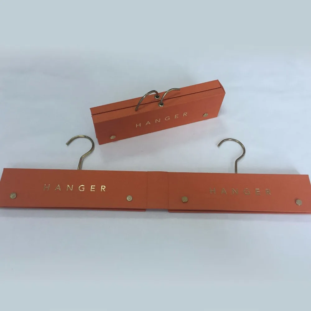 2016 New Custom Clothes Hangers Wholesale Cardboard Hanger Waterfall Header