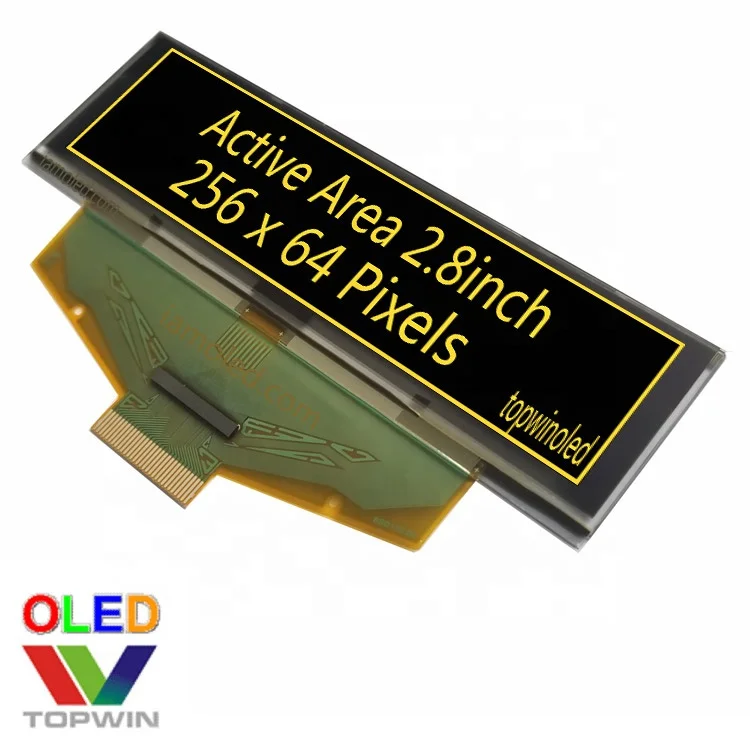 2,8 '2,8 дюйма 2,8 256x64 30 pin желтый oled дисплей UG-5664ASYDF01 с I2C SPI параллельный интерфейс SSD1322