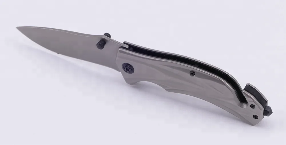 Stainless steel blade and plastic handle titanium Coating Pocket Knife