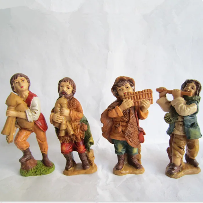 Manger theme resin Herdsman figurine craft for christmas home decoration