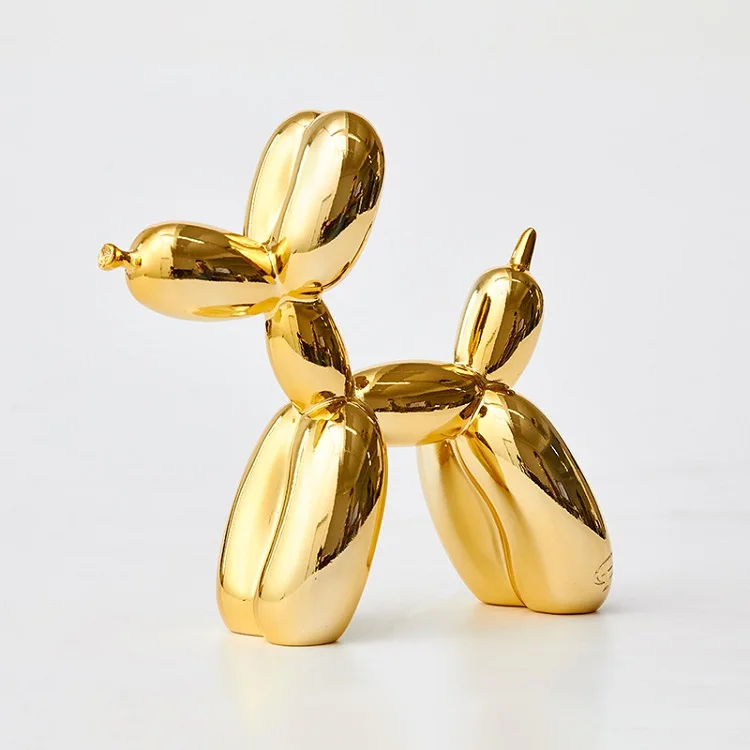 
Online Sale Dropship Decoration Home Decor Luxury Gold Red Silver Balloon Dog Statue 